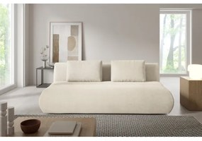 FANO kinyitható háromszemélyes kanapé, krémszínű