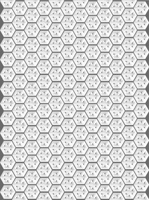 Fotótapéta Szürke hatszögek és fehér geometrikus kockák 184x254 +ragasztó