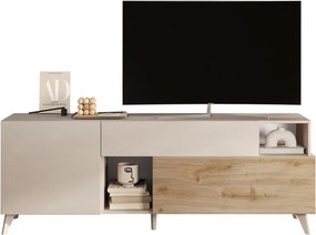 Monaco TV szekrény Cadiz tölgy/kasmír
