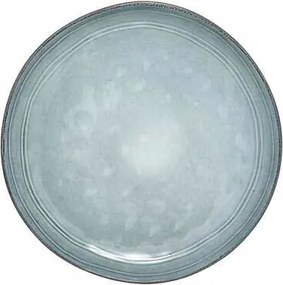 Tányér 26cm Flower Kővel rusztikus kék