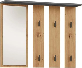 Parma tükrös fogas, antracit-tölgy