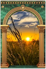 Poszterek 80x120 Naplemente a fĂŒvek között