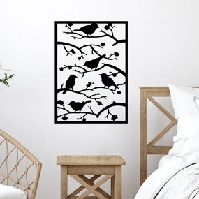 Fém fali dekoráció 47x66 cm Branch &amp; Birds – Wallity