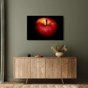 Az alma képe és a fekete háttér (90x60 cm)
