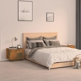 Füstös tölgy színű szerelt fa éjjeliszekrény 100 x 35 x 40 cm