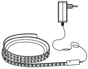 LED RGB Dimmelhető szalag LED/24W/230V 5m 3000-6000K Wi-Fi Tuya