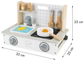 Fa mini konyha kiegészítőkkel