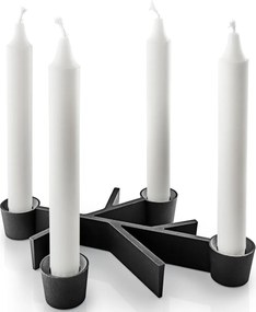 Eva Solo Twig Alumínium gyertyatartó 23 cm Fekete