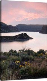 Vászonkép Természet Hegyek Víz Ég Virágok Növények 70x120