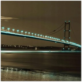 Poszterek 70x70 Kék fények a hídon