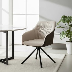 Avenberg LARO Étkezőszék szett - 2db, forgó, bézs-barna