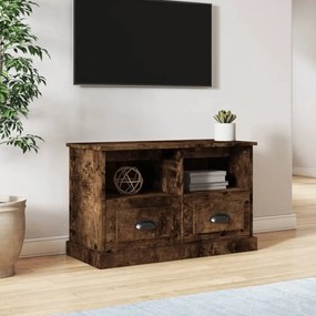 füstös tölgy színű szerelt fa TV-szekrény 80 x 35 x 50 cm