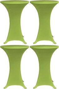 vidaXL 4 db zöld sztreccs asztalterítő 80 cm