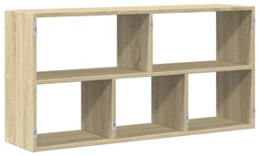 sonoma tölgy színű szerelt fa fali polc 100 x 25 x 50 cm