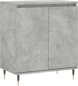 vidaXL betonszürke szerelt fa tálalószekrény 60 x 35 x 70 cm