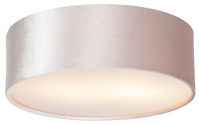 Modern mennyezeti lámpa rózsaszín 30 cm arany belsővel - Drum