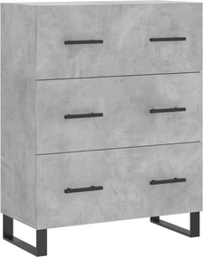 vidaXL betonszürke szerelt fa tálalószekrény 69,5 x 34 x 90 cm