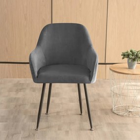 Nagy KagylószékHuzat (bársonyos, fekete)