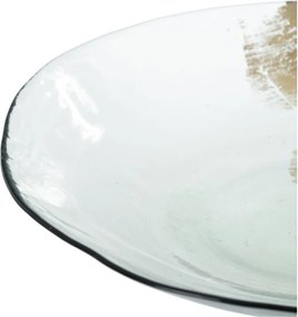 Üveg dekoratív tálca ø 29 cm – Ixia