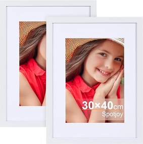 Fehér keret 30 x 40 szett 3 db képkeret