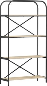 vidaXL Könyvespolc Sonoma tölgy 80 x 30 x 146 cm Faanyag