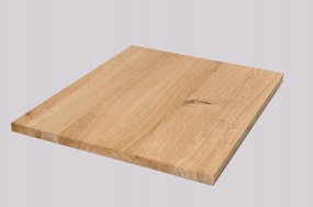 Ragasztó Tölgy 2cm 80X80cm Rustikal Nyers Tölgy Asztallap , Ablakpárkány , Fokozat