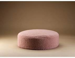 Rózsaszín buklé gyerek babzsákfotel Round – Wigiwama