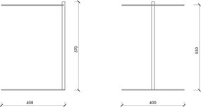 Acél kerek tárolóasztal 41x40 cm Ande – noo.ma