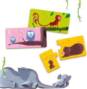 Párosító puzzle - Mama-baba, 24 db-os - Mom and baby
