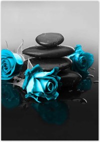 Poszterek 70x100 Türkiz rózsa Spa