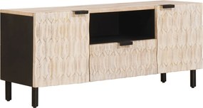 vidaXL TV szekrény fiókkal Fehér mosott felület 105 x 33 x 46 cm