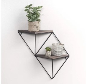 Fali polc 30x33 cm fenyő