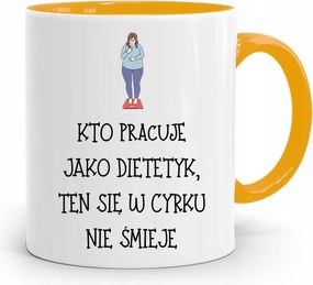 Dietetikusoknak Sárga Ajándék Bögre fényképes nyomtatással