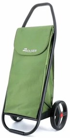 Rolser Com MF 8 Black Tube bevásárlótáska kerekeken, zöld