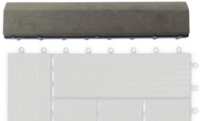 G21 Incana átvezető profil a WPC burkolócsempékhez, 30 x 7,5 cm egyenes