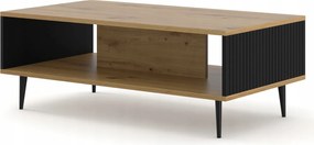 Dohányzóasztal Ravenna B 90x60 artisan fekete magassarkú