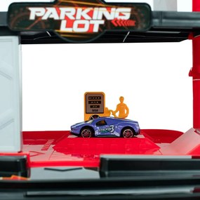 Baby Mix Gyerek garázs helikopterrel, 60 x 33 x 29 cm