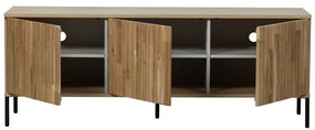 Natúr színű TV-állvány tölgyfa dekorral 150x56x44 cm Gravure – WOOOD