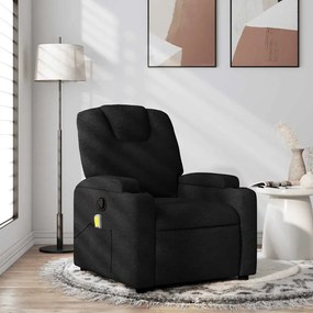fekete szövet masszázsfotel