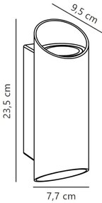 Nordlux - Kültéri fali lámpa NICO 2xGU10/35W/230V IP54 fekete