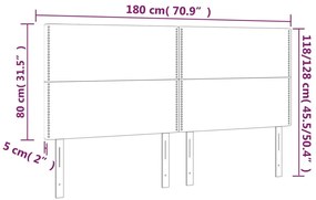 4 db fehér műbőr fejtámla 90x5x78/88 cm