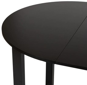 Bővíthető Étkezőasztal Fekete Színben. HARRY 102-142 cm