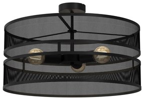 Felületre szerelhető csillár GLUM 3xE27/60W/230V fekete