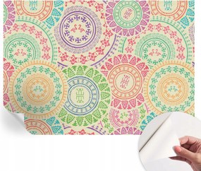 Modern öntapadós fali fotótapéta Színes mandalák 312x219 cm