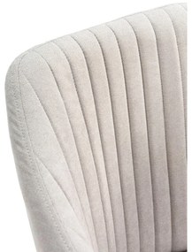 Világosszürke kárpitozott étkezőfotel szett 2 db-os Nadi – Marckeric