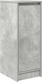 vidaXL betonszürke szerelt fa cipőszekrény 29,5x34x76 cm