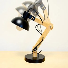 Brilagi - Asztali lámpa FOCUS 1xE27/40W/230V fekete