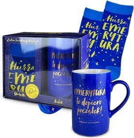 Nyugdíjas Bögre Zoknival Nyugdíjas Ajándék