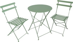Kerti szett 1+2, zöld, acél, OBAX NEW