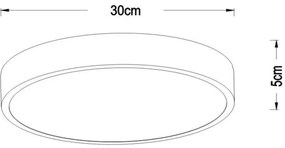 Lucide 79185/30/30 - LED Dimmelhető mennyezeti lámpa UNAR LED/18W/230V fekete